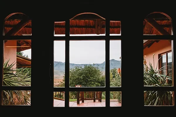 Montusi Mountain Lodge Front Door